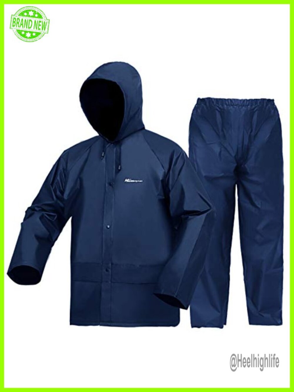 Ultra-Lite Waterproof Rain Suit Jacket Pants 100% EVA Unisex